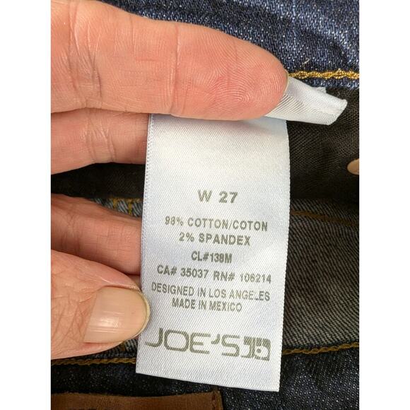 Joe’s Jeans Women Size 27 Collector’s Edition Dark Wash Distressed Jean Shorts - Picture 7 of 8